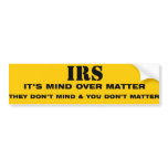 IRS BUMPER STICKERS