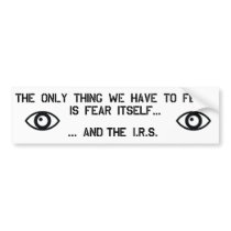 IRS Internal Revenue Service Scandal Bumper Stickers