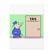 IRS NO TURNING BACK postcards