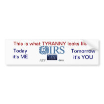 IRS Scandal 2013 Bumper Sticker