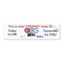 IRS Scandal 2013 Bumper Stickers