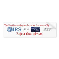IRS Scandal IS Tyranny Bumper Stickers