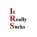 IRS Sucks ladies t-shirt