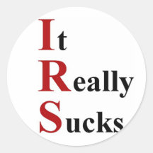 IRS Sucks stickers