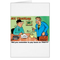 IRS TRUCKING CARTOON cards