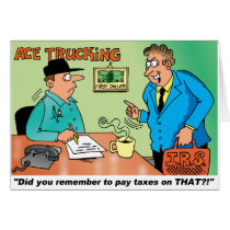 IRS TRUCKING CARTOON cards