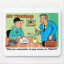 IRS TRUCKING CARTOON mousepads