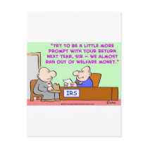 IRS WELFARE MONEY postcards