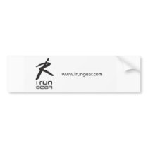 iRun Bumper Sticker bumper stickers