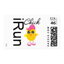 iRun Chick Postage Stamps