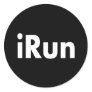 iRun Round Stickers