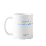 Is he hitching a ride or being abducted by aliens? coffee mug