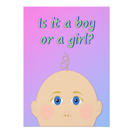 Is It a Boy or Girl - Gender Reveal Party Invite