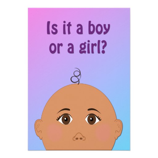 Is It a Boy or Girl - Gender Reveal Party Invite