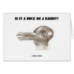 Is It A Duck Or A Rabbit? (Optical Illusion) Greeting Cards