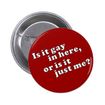 Is it gay in here, or is it just me? pin