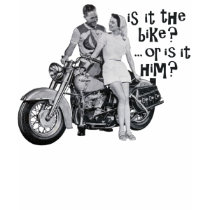 Is it the bike or is it him? t-shirts