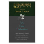 Is Shakespeare Dead? flyers