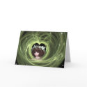 Is She a Dream? Fantasy Fractal Greeting Card