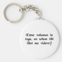 Is that a scroll in your toga, or are you just.... key chains