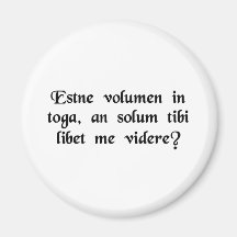 Is that a scroll in your toga, or are you just.... magnet