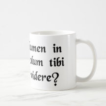 Is that a scroll in your toga, or are you just.... coffee mug