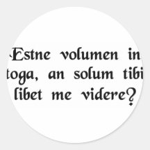 Is that a scroll in your toga, or are you just.... sticker