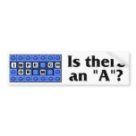Is there an "A"?  - Impeach Obama Bumper Sticker