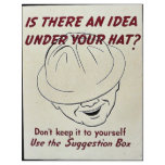 Is There An Idea Under Your Hat? Suggestion Box Personalized Flyer