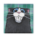 Is There Something in my Teeth? - Black Cat Magnet