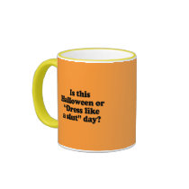 Is this Halloween or dress like a slut day Coffee Mugs