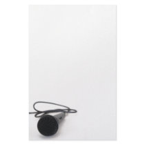 Is this thing on? stationery design
