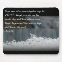 Isa 1:8 ~Snowflake Mousepads