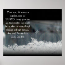 Isa 1:8 ~ Snowflake Photo Print