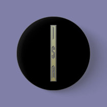 Isa Rune gold buttons