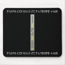 Isa Rune gold Mouse Pad