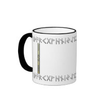Isa Rune gold Coffee Mugs
