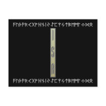 Isa Rune gold Postcard