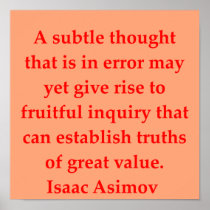 isaac asimov quote posters