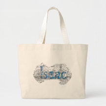 Isaac name art design by Dick Skilton Tote Bag