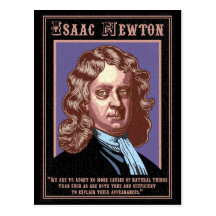 Isaac Newton -Causes Post Cards