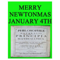 isaac newton christmas joke custom letterhead