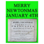 isaac newton christmas joke custom letterhead