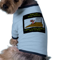 isaac newton joke dog tee