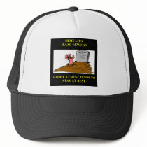 isaac newton joke hats