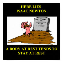 isaac newton joke posters