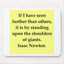 isaac newton quote mousepad