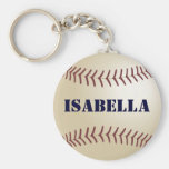 Isabella Baseball Keychain by 369MyName