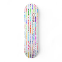 Isabella Text Design II Skateboard by SjStevenson Isabella Text Design II Skateboard