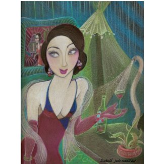 'Isabelle' art print by Jude Cowell print